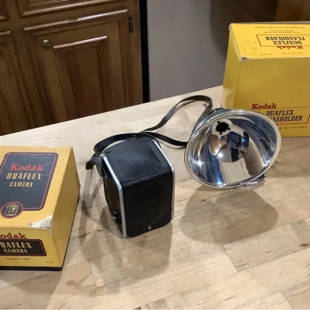 Vintage Kodak Duaflex Camera and Flash Unit